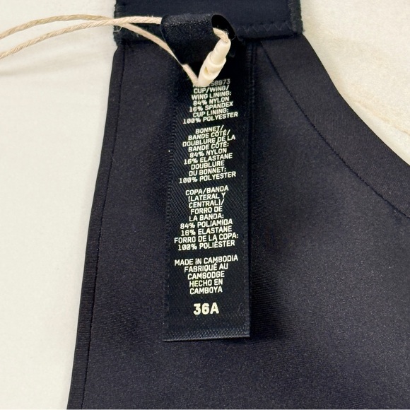 NWT!!! SKIMS Ultimate Push Up Plunge Bra - in Onyx Black - Size 36A - Picture 8 of 14